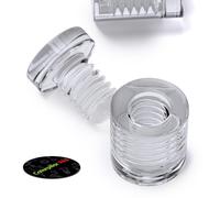 4 distanziatori trasparenti vetro acrilico plastica pannelli passanti 13mmx13mm