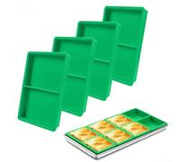 4 divisori in silicone, 23 x 14 cm, riutilizzabili, in silicone, accessori per liofilizzatore ForHarvest Right (4 pezzi di verde)