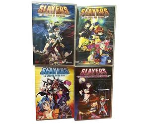4 Dvd SLAYERS - LA CITTÀ DEI GOLEM LE TERME DI MIPROSS L'EREDITA DEGLI ELFI