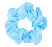 4 elastici per capelli da donna, in raso, in seta, morbidi ed elastici, per capelli, per capelli sottili e spessi, blu cielo