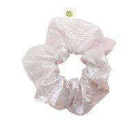 4 elastici per capelli laser da donna, in raso, per capelli Candy Color Scrunchies, morbido elastico, in tessuto, per capelli senza danni ai capelli, per tutti i giorni, grigio argento