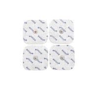 4 Elettrodi pads 5x5cm con attacco a bottone da 3,5 mm- per elettrostimolatore TENS e EMS - qualità axion