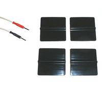4 Elettrodi silicone adesivi rigenerabili riutilizzabili pre gellati patch gel quadrati 5x5cm compatibili con spinotto 2mm