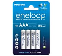 4 Eneloop Panasonic Pile Batterie Ricaricabili Ministilo AAA 800mAh 2100 cicli