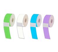 4 etichette rolls autoadesive, compatibili con Phomemo D30/D32/D35/Q30/Q30/Q31, MARKLIFE P11/P12/P15, IEager L11/L12, VRETTI HP3/HP4 adesivi da scrivere (colorati)