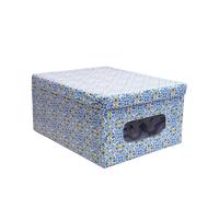 [4 FANTASIE] SCATOLA PORTA BIANCHERIA 40x50x25 cm CONTENITORE PER ARMADIO - 2502