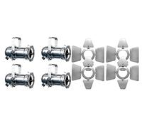 4 faretti cromati PAR 16 con illuminazione per porta del fienile, 240 V