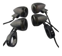 4 Fari Posteriori Moto LED 9mm Forcellone Nero Eurowagens 77011280590N