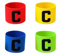 4 Fasce da Capitano per Bambini, da Calcio, Capitano, da Capitano, da Calcio, da Capitano, da Calcio, da Capitano, Capitano Football Armband,Rugby, Hockey, And Various Sports