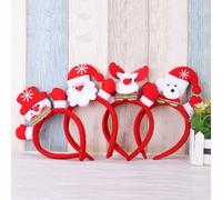 4 fasce per capelli natalizie con renne, accessori per capelli con luce LED, decorazioni per feste di Natale e costumi.