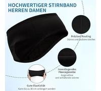 4 Fasce Per La Protezione Dell'Udito In Pile E 2 Maschere Ispessite Nere, Maschere Resistenti Al Freddo E Calde, Paraorecchie Multifunzionali In Pile Polare, Accessori Da Viaggio Invernali.