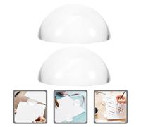 4 fermacarte in trasparente: fermacarte decorativo a forma di blocco -