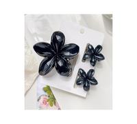 4 fermagli for capelli a forma di banana con fiori carini, for capelli spessi, con forte tenuta antiscivolo(3Pcs S)