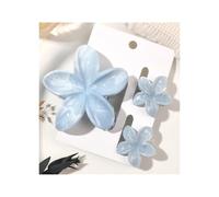 4 fermagli for capelli a forma di banana con fiori carini, for capelli spessi, con forte tenuta antiscivolo(3Pcs E)