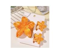 4 fermagli for capelli a forma di banana con fiori carini, for capelli spessi, con forte tenuta antiscivolo(3Pcs R)