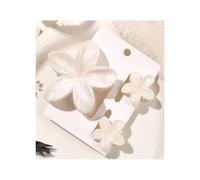 4 fermagli for capelli a forma di banana con fiori carini, for capelli spessi, con forte tenuta antiscivolo(3Pcs G)