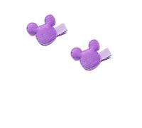 4 fermagli for capelli for bambine, accessori for capelli senza danni for bambini, fermagli for capelli carini e colorati for i più piccoli(Purple)