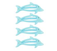 4 fermagli per capelli a forma di delfino, glitterati, azzurri, graziosi, Y2K, forcine per capelli a forma di animale, accessori per capelli per vacanze al mare, ritorno a scuola