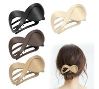 4 fermagli per capelli da donna, antiscivolo, clip piatta piatta per capelli, grandi e sottili, per tutti i giorni