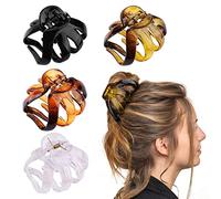 4 fermagli per capelli extra large per capelli spessi, 8,9 cm, grandi fermagli per capelli a forma di polpo, per donne e ragazze, di alta qualità, carini, resistenti, per tutti i tipi di capelli