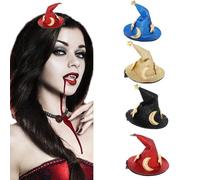4 fermagli per capelli per Halloween, cappelli da strega, accessori per capelli festivi, accessori per capelli per cosplay, Halloween, feste