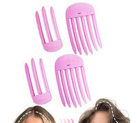 4 fermagli per capelli volumizzati per frangia soffice, pettine per acconciature senza lasciare traccia, per un look naturale e voluminoso