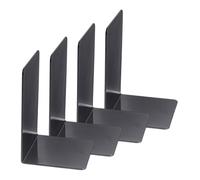 4 fermalibri in acrilico a forma di L, fermalibri decorativi, fermalibri per biblioteca, ufficio, estremità in acrilico, tappo decorativo