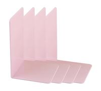 4 fermalibri in acrilico a forma di L, fermalibri decorativi, fermalibri per biblioteca, ufficio, estremità in acrilico, tappo decorativo