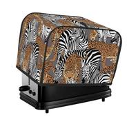 4 fette di copertura per tostapane con stampa leopardata animale zebra piccolo elettrodomestico tostapane copertura antipolvere regali cucina