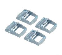 4 fibbie in lega di zinco per cinghie di carico resistenti con tenditore fisso e chiusura a nocche, compatibili con custodie, bagagli
