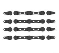 4 fibbie magnetiche in silicone per friggitrici ad aria per fissare la carta pergamena con fiducia (nero)