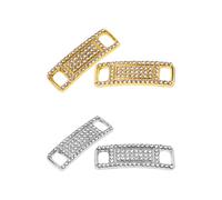 4 Fibbie per Lacci in Metallo, Etichette per Lacci Con Diamanti Pieni, Decorazioni per Lacci, Scarpe Da Ginnastica E Ciondoli per Accessori per Scarpe Casual, Adatti a Tutti I Tipi Di Lacci