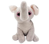 [4 FIGURE] Peluche Animali Occhi Dolci 24 cm Morbidi Tigre Dalmata Elefante Cane