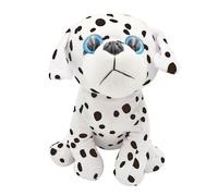 [4 FIGURE] Peluche Animali Occhi Dolci 24 cm Morbidi Tigre Dalmata Elefante Cane