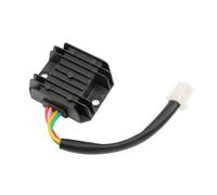 4 fili 4 pins RECTIFICATORE RECTIFICATORE DI TENSIONE COMPLETABILE CON GY6 motore 50cc 80cc 100cc 120cc da 150 cc Scooter motociclistico ATV ATV 12V Aluminio(Black)