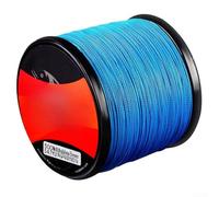 4 fili per lenza intrecciata in polietilene, 500 m, per pesca in acqua dolce e salata, con memoria controllata e minima formazione di nodi del vento (2,0/11,3 kg, blu)