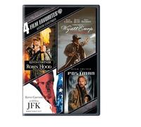 4 Film Favorites: Kevin Costner (Robin Hood: Prince of Thieves, Wyatt Earp (DVD)