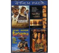 4-Film Pack: Cheatin' Hearts, South of Heaven West of Hell, Barbarosa, A Texas Funeral