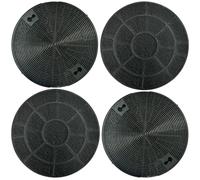 4 filtri a carbone per cappa Electrolux, compatibili con modelli di cappa Electrolux: E3CFT29, MCFE39, EFC105X, EFC60001K, EFC60001W, EFC60110X, EFC60RX, EFC630K, EFC630X, EFC635X/A, EFC635X, EFC6406X
