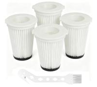 4 filtri per aspirapolvere compatibili con Einhell TE-SV18 Li, con 1 spazzola