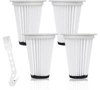 4 filtri per Einhell TE-SV 18 Li, filtro lavabile per aspirapolvere, riutilizzabile, filtro a pieghe adatto per aspirapolvere Einhell TE-SV 18 Li