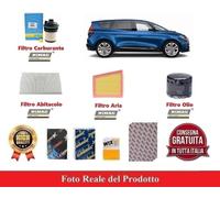 4 FILTRI TAGLIANDO PER RENAULT MEGANE 4 IV 1.5 DCi 81 KW 110 HP