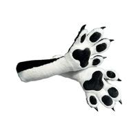 4-Finger Beast Paws with, 3D Pads Furry Claw Gloves Fursuit