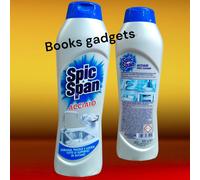 4 Flaconi Spic & Span Acciaio Sgrassa Rimuove Grasso Cucina Fornelli Rubinetti