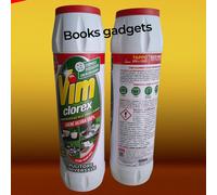 4 Flaconi Vim Clorex Polvere Igiene Sicura Rimuove Germi e Batteri Bagno Cucina