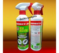 4 Flaconi ZIG ZAG Spray Insetticida CIMICI Efficace fino a 3 Settimane 500ml