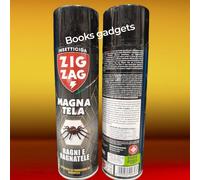 4 Flaconi ZIG ZAG Spray Magna Tela Insetticida Ragni Impedisce Ragnatele 500ml