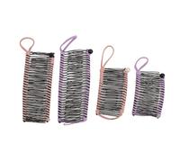 4 Flexible Hair Clip Combs, Vintage Banana Hair Clips, 20 to 30 Teeth Pressure No-Scratch Grip, Grip Suitable for Thick Hair Thin Hair and Curly Hair