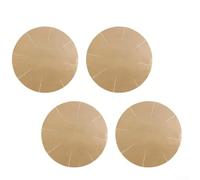 4 fodere rotonde riutilizzabili rivestite in PTFE per forno a gas elettrico e microonde, non necessitano di grasso, lavabili e resistenti al calore (15,2 cm)