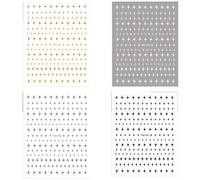 4 fogli 3D Star Nails Sticker Per Donna Unghie Decalcomanie Autoadesive Unghie Sticker Unghie Adesivi Art Forniture